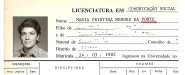 Ficha de aluno de Cristina Ponte